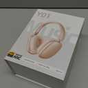 Wentronic Y01 Wireless Noise Canceling Headphones Bluetooth 5.3 Over Ear Headphones with Microphone, Hi-Res Audio, 48H Playtime, Foldable Comfortable Earpads,Compatible with iOS,Android,PC, Starlight