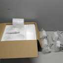 Bathroom Vanity Light, 4-Light Nickel Modern Bathroom Light Fixtures with Milky White Glass Shade, Wall Lights,Bath Vintage Wall Mounted Lamps for Mirror Bedroom Living Room Hallway Cabinet