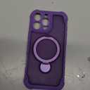 for iPhone 16 Pro Max Case MagSafe,3-in-1 [Magnetic+Kickstand+Ring Holder] [Full Camera Protection] Military Shockproof Protective Phone Case for iPhone 16 Pro Max Kickstand CoverPurple