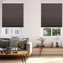 Changshade Blackout Cordless Cellular Shades for Windows,Honeycomb Blinds with Thermal Insulation,UV Protection,Child Safe,Privacy Light Control,Easy to Install30" W x 72" H,Brown