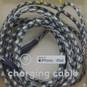 Heyday 10 ft Charging Cable iPhone iPad NEW Open Box Black White