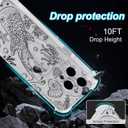 for iPhone 13 Pro Case Clear Magnetic, Compatible with MagSafe, Ocean Marine Animals Pattern, Slim Shockproof Camera Lens Protection Phone Case for Women Men 6.1" - Black