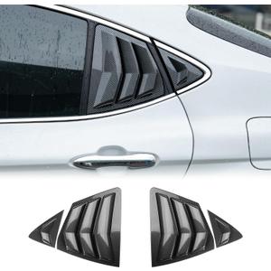 CKE for 9th Gen Camry LE SE XLE XSE Compatible with Toyota Camry 2025 2026 Accessories Sporty Car Exterior Rear Side Window Louvers Air Vent Scoop Shades Cover Trim Blinds -Carbon Fiber Style