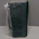 Woven Clutch Purses for Women, Formal Satchel Leather Evening Bag Shoulder Handbag (Emerald Green)