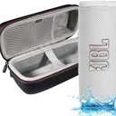 JBL Flip 6 - Waterproof Portable Bluetooth Speaker, Powerful Sound and deep bass, IPX7 Waterproof, 12 Hours of Playtime with Megen Hardshell Case - White (CASE ONLY)