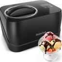 Inoviva Ice Cream Maker, No Pre-Freezing,1.7 Pint Automatic Ice Cream Machine, with Built-In Compressor, Digital Display & Timer, for Ice Cream & Gelato