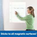 Learning Resources Magnetic Notebook Paper - Giant Magnetic Lined Paper for Whiteboard, Dry Erase Board with Lines for Writing, Elementary Classroom Must Haves, Classroom Handwriting Whiteboard