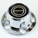 4PCS Chrome Wheel Hub Center Caps with Black Center for 1980-1996 F150 Bronco Van