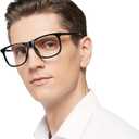 MARE AZZURO Oversized Square Reading Glasses Men Large Readers 1.0 1.25 1.5 1.75 2.0 2.25 2.5 2.75 3.0 3.5 4.0 5.0 6.0