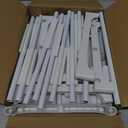 FIDUCIAL HOME 3 Tiers Small Bookshelf Book Shelf White Kids Bookcase Mini Short Book Rack Storage Organizer Easy Assemble, Sturdy