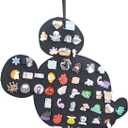 Hanging Brooch Pin Organizer Enamel Pin Display Cute Cartoon Shape Brooch Pin Display Storage Holder for Brooch Pin(Without Accessories ) (black-mouse)