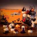 Halloween Hanging Gnomes & Dolls Plush Ornaments, Halloween Advent Calendar 2025, 24 Days Countdown Calendar Gift for Home Decoration Treat or Trick Decor