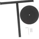 Happyyami Stainless Towel Stand Weighted Base Countertop Towel Hanger for Bathroom and Compact Design for Easy Organization and