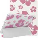 Lovmooful Compatible for iPad Air 6th 11-inch M2 (2024),iPad Air 5/4 (2022/2020 5th/4th Generation 10.9-Inch) Case with Pencil Holder Cute Floral Flower Soft TPU Trifold Stand Protective-Hibiscus