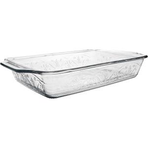 Glass Baking dish by Anchor Hocking Laurel, 3qt Dish Clear, Oven Safe, Rectangle, Oblong, 9x13,