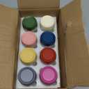 GLATABAM 4 OZ Salad Dressing Jar 8 Pack, Airtight Leakproof Bulk Small Glass Sauce Jar with Lids, Reusable for Lunch Box, Bento, Travel & Meal Prep(4 OZ-8Pack)