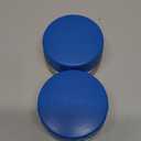 LunchBots Rounds Leak Proof 4 oz. Stainless Snack Container Jar, Set of 2, Blue Lid