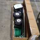 48" Plug Aerator Tow Behind, Lawn Aerator Tow Behind with Universal Hich, Green Painted Galvanized Steel with Tray and Inflatable Wheels, Pull Behind Aerator for Garden, Farm and Lawn