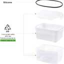 Freshmage Fruit Storage Containers for Fridge with Removable Colander, Airtight Food Storage Container, Dishwasher Safe Produce Saver for Refrigerator, Keep Berry Fruit Fresh Longer 4 pcs Small Clear