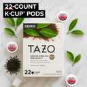 TAZO Awake English Breakfast Tea K-Cups, Bold Traditional Breakfast-Style Black Tea for Health and Wellness, 22 Pods (EXP 08/25/27)