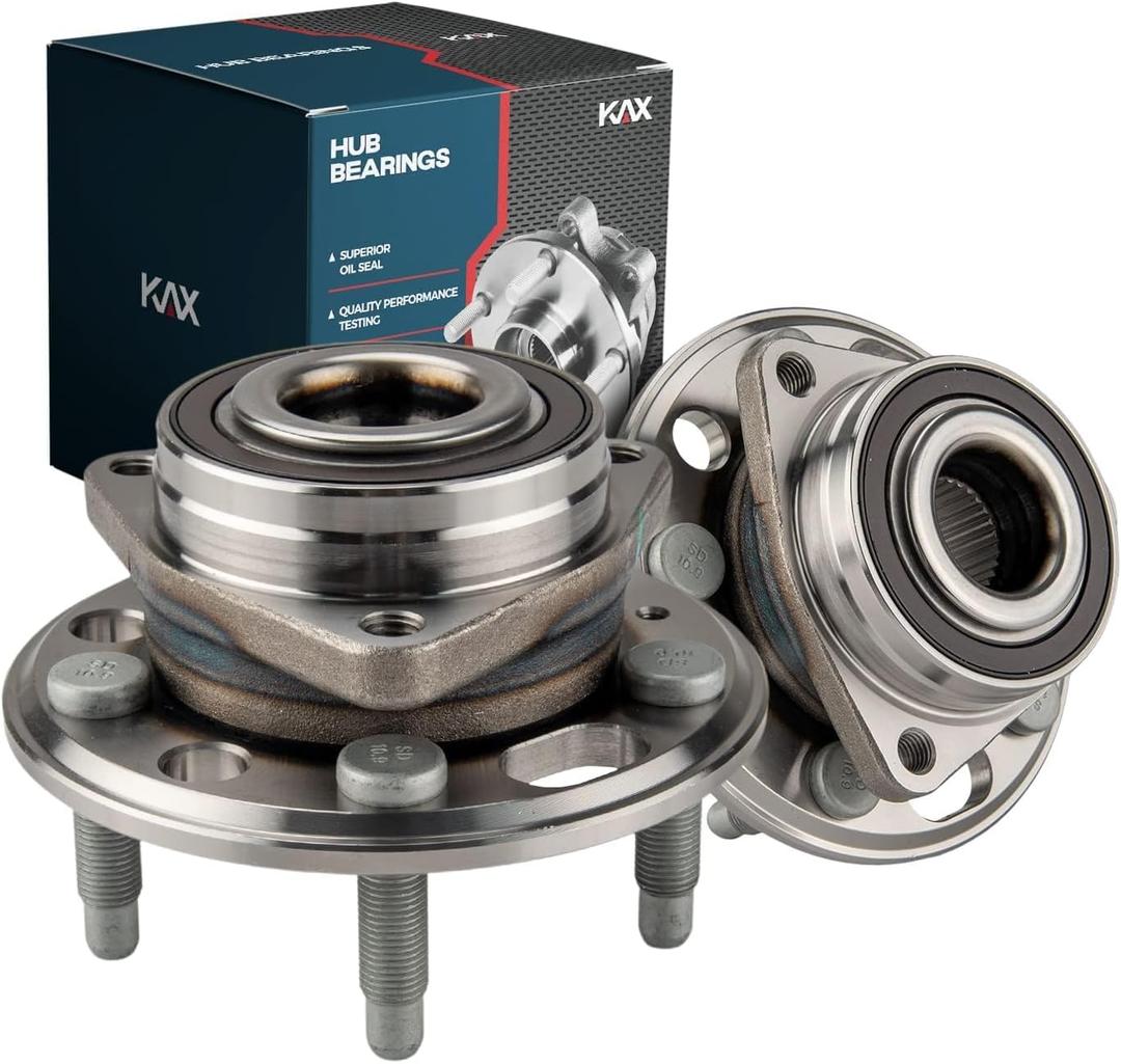 KAX 513288 Pair Front/Rear Wheel Bearing and Hub Assembly fit for 2010-2017 Chevy Equinox,for 2013-2015 Chevy Malibu,for 2010-2017 Terrain,5 Lug w/ABS
