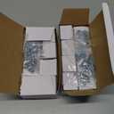 Glass Cabinet Knobs 16 Pack Crystal Vintage Knob for Kitchen Closet Dresser Cupboard Wardrobe, Clear Cabinets Hardwares Unique Decor Accessories with Screws Washers, Polished Chrome