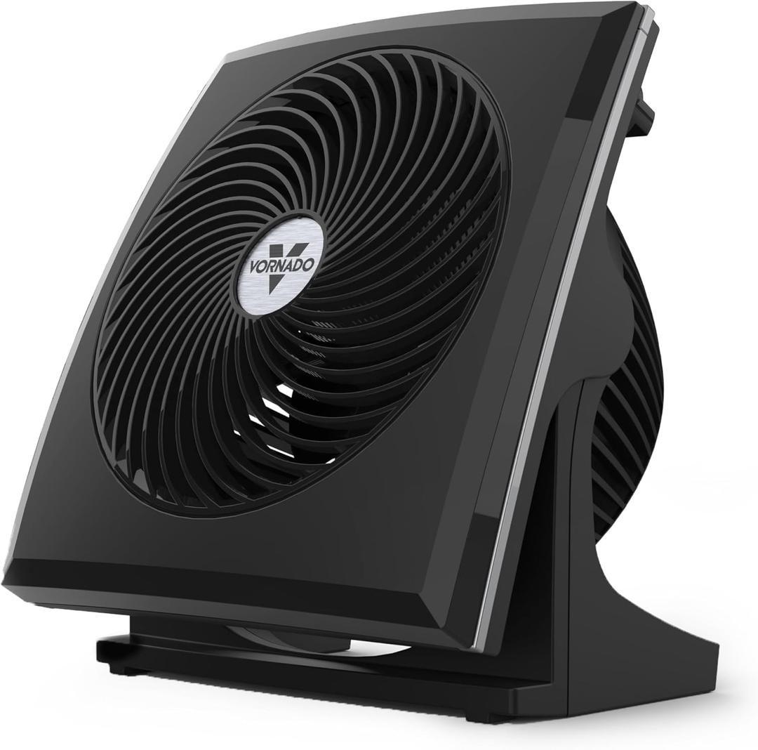 Vornado 573T Small Room Air Circulator Fan with Pivoting Head, Easy Clean Removable Grille, 3 Speed Settings, Black