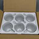 VEWEET Ceramic Coffee Mugs Set of 6, 11 OZ Coffee Cups Set with Handle, White Mugs Set Porcelain Cup Set for Kitchen, Microwave Dishwasher Safe, Series Fiona