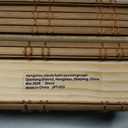 LazBlinds No Tools No Drill Cordless Bamboo Roman Shades, Light Filtering Window Treatment, Roll Up Bamboo Blinds for Windows 45'' W x 48'' H, Ceylon Light Russet