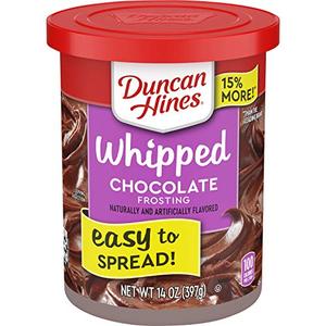 Duncan Hines Whipped Chocolate Flavored Frosting, 14 oz. (Best By: 04/17/2026)