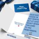 3 x Funny Fathers Day Card for Dad, Father's Day Card Gifts from Daughter Son, Personalized Fathers Day Gift
