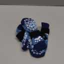 EXPAWLORER Anti Slip Dog Socks to Prevent Licking Paws, Dog Shoes for Hot Pavement, Dog Booties for Small Medium Large Senior Dogs, Traction Control Boots & Paw Protectors for Hardwood Floors (Small (4 Count), Blue)