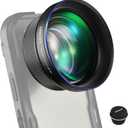 NEEWER HD 85MM Telephoto Phone Lens Only for 17mm Thread Backplate, 2.5X Magnification Compatible with SmallRig NEEWER iPhone Samsung Phone Cage Case with 17mm Lens Adapter, LS-59