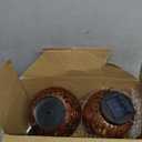 JOIEDOMI 2 Pack Outdoor Solar Hanging Lantern Lights, Waterproof Tabletop with Handle, LED Moroccan Lanterns, Metal Decorative Garden Solar Lights Spring for Patio, Lawn, Porch, Backyard