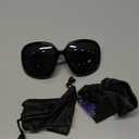 miyya Bug Eye Oversized Polarized Sunglasses Womens, Trendy Retro Sun Glasses for Women 2025, Oversized UV Protection Shades (Black/Black)