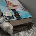 INTEX 58292EP Canopy Island Inflatable Pool Float: Comfortable Lounge Surface  Built-in Cup Holders  Detachable Sunshade  440lb Max Weight Capacity  78.5" x 59"