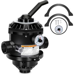262506 1-1/2-Inch 6-Way Clamp Style Valve Compatible with pentair Sand Dollar/Tagelus/Starbright Pool and Spa Sand Filter, Replace 262506 262504 Multiport Valve