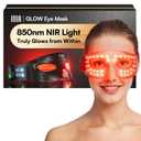 INIA Red Light Therapy Eye Mask for Under Eye Treatment & Rejuvenation - Skincare Device for Dark Circles, Wrinkles, Forehead Lines, Crow's Feet