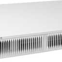 Upgraded 112 Electric Kickspace heater with thermostat, covers 150 sq. ft. at factory-rated voltage, suitable for kitchens, bathrooms, and other kick spaces. 120V/240V-1500W, toe kick heater, white