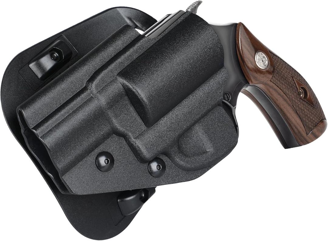 Kydex Holster for S&W J Frame, M&P Bodyguard 38 No Laser, Taurus Model 85 2", Diamondback Firearms SDR, Black (Left Hand)
