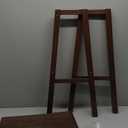Amazon Basics 29" Barstool, Solid Wood Saddle-Seat, Height Kitchen Island Barstool, Set of 2, Walnut Finish