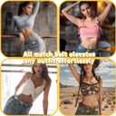 2 x 2PCS Western Chain Belt, Gold and Silver Western Metal Belts for Women, Adjustable Boho Belt for Dress Jeans, Music Festival, Country Concert Outfit