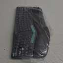 Nulea Wireless Ergonomic Keyboard, Split Keyboard with Cushioned Wrist Rest, USB and Bluetooth Connectivity, USB-C Rechargeable, Compatible with Windows Mac (A-Green-Gray)