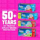 Ziploc Quart Food Storage Bags, Stand-Up Bottom, Easy to Fill, 100 Count (Packaging May Vary)