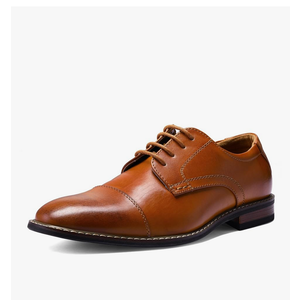 Men's Dress Shoes Formal Business Classic Lace Up Wingtip Oxford Shoes, Size 11.5