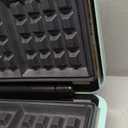 Bakers Friend 3 in 1 Mini Waffle Maker with Removable Plates, Mini Pancake Maker, Grilled Cheese Maker, Breakfast Sandwich Maker Press, Indoor Grill, Belgian Waffle Maker, Aqua