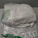 Farmhouse Shower Curtain with Ruffle Hem Linen Beige Shower Curtains for Bathroom Country Vintage Rustic Natural Fabric, 48" W x 72" L