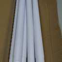 Closet Rods for Hanging Clothes, 1.3 Inch Diameter Heavy Duty Closet Rod 17-75 Inch Adjustable Clothes Hanging Bar Matte White Shower Curtain Rods for Closet, Wardrobes, Bathroom, Windows