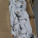 Grey Quilt Set King,3 Pieces Reversible Elegant Grey Botanical Leaves Pattern Bedspread Coverlet Soft Microfiber Bed Cover for All Season(104"90")