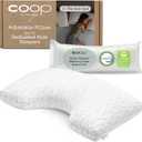 Coop Home Goods Original Cut-Out Adjustable Pillow, Queen Size Bed Pillows for Neck & Head Support, Memory Foam Pillows - Medium Firm for Side Sleeper, CertiPUR-US/GREENGUARD Gold